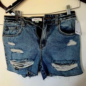 O’Neil shorts womens distressed denim shorts